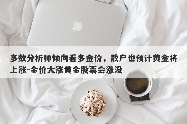 多数分析师倾向看多金价，散户也预计黄金将上涨-金价大涨黄金股票会涨没