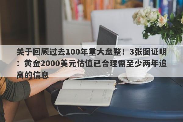 关于回顾过去100年重大盘整！3张图证明：黄金2000美元估值已合理需至少两年追高的信息